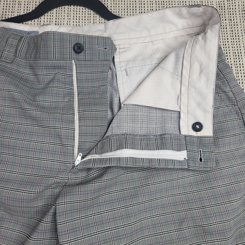 Cutter &‎ Buck CB DryTec Shorts Mens 34 Plaid Golf Performance Stretch Summer